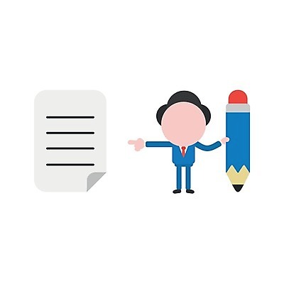 EPS 해외이미지 템플릿 남자 일러스트 한명 사람 성인 연필 비즈니스맨 편지 파일 성인남자한명만 해외202004 해외일러스트 1 비즈니스 학용품 필기구 직장인 남자한명만 성인남자만 파일형식 벡터