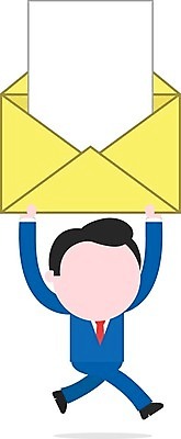 EPS 해외이미지 남자 일러스트 봉투 한명 서기 사람 성인 비즈니스맨 이메일 편지 성인남자한명만 해외202004 해외일러스트 1 비즈니스 모션 직장인 남자한명만 성인남자만 파일형식 벡터