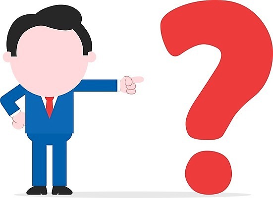 EPS 해외이미지 남자 일러스트 한명 서기 사람 성인 물음표 가리킴 비즈니스맨 성인남자한명만 해외202004 해외일러스트 1 기호 비즈니스 모션 손짓 직장인 남자한명만 성인남자만 파일형식 벡터