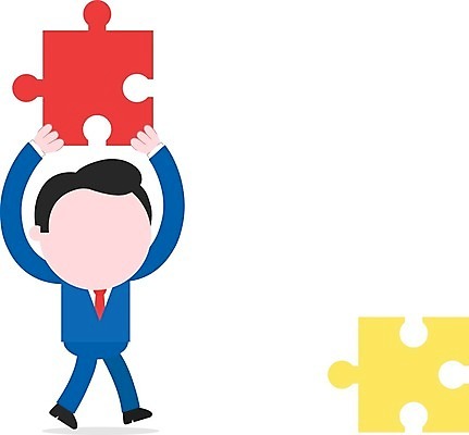 EPS 해외이미지 남자 조각 일러스트 한명 서기 사람 성인 비즈니스맨 퍼즐 성인남자한명만 해외202004 해외일러스트 1 비즈니스 모션 직장인 남자한명만 성인남자만 파일형식 벡터