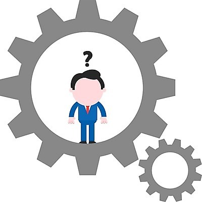 EPS 해외이미지 남자 일러스트 한명 서기 성인 비즈니스맨 톱니바퀴 성인남자한명만 해외202004 해외일러스트 1 비즈니스 모션 사람 직장인 남자한명만 성인남자만 파일형식 벡터