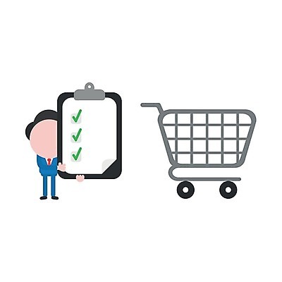 EPS 해외이미지 남자 일러스트 한명 사람 성인 상점 비즈니스맨 체크표시 확인 서류판 체크리스트 성인남자한명만 해외202004 해외일러스트 1 비즈니스 사무용품 직장인 남자한명만 성인남자만 파일형식 벡터