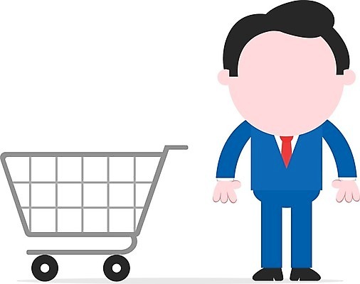 EPS 해외이미지 남자 일러스트 한명 서기 사람 성인 쇼핑 상점 카트 비즈니스맨 성인남자한명만 해외202004 해외일러스트 1 비즈니스 모션 직장인 남자한명만 성인남자만 파일형식 벡터