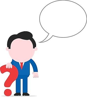 EPS 해외이미지 남자 일러스트 한명 서기 사람 성인 기댐 물음표 비즈니스맨 성인남자한명만 해외202004 해외일러스트 1 기호 비즈니스 모션 직장인 남자한명만 성인남자만 파일형식 벡터