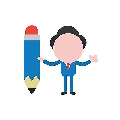 EPS 해외이미지 남자 일러스트 한명 사람 성인 연필 비즈니스맨 소재 성인남자한명만 해외202004 해외일러스트 1 비즈니스 학용품 필기구 직장인 남자한명만 성인남자만 파일형식 벡터