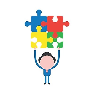 EPS 해외이미지 남자 조각 일러스트 회사 한명 사람 성인 비즈니스맨 퍼즐 성인남자한명만 해외202004 해외일러스트 1 비즈니스 직장인 남자한명만 성인남자만 파일형식 벡터