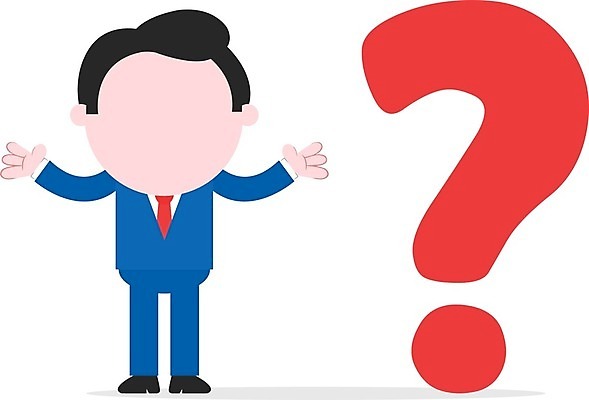 EPS 해외이미지 남자 일러스트 한명 서기 사람 성인 물음표 비즈니스맨 성인남자한명만 해외202004 해외일러스트 1 기호 비즈니스 모션 직장인 남자한명만 성인남자만 파일형식 벡터