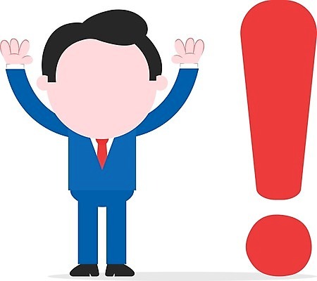 EPS 해외이미지 남자 일러스트 경고 설명 한명 서기 사람 성인 비즈니스맨 느낌표 성인남자한명만 해외202004 해외일러스트 1 기호 비즈니스 모션 직장인 남자한명만 성인남자만 파일형식 벡터