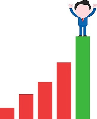 EPS 해외이미지 남자 돈 일러스트 그래프 한명 사람 성인 경제 비즈니스맨 정상 성인남자한명만 해외202004 해외일러스트 1 비즈니스 직장인 재산 남자한명만 성인남자만 파일형식 벡터