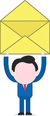 EPS 해외이미지 남자 일러스트 봉투 한명 서기 사람 성인 비즈니스맨 이메일 편지 성인남자한명만 해외202004 해외일러스트 1 비즈니스 모션 직장인 남자한명만 성인남자만 파일형식 벡터