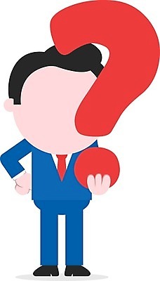 EPS 해외이미지 남자 일러스트 한명 서기 사람 성인 물음표 비즈니스맨 성인남자한명만 해외202004 해외일러스트 1 기호 비즈니스 모션 직장인 남자한명만 성인남자만 파일형식 벡터