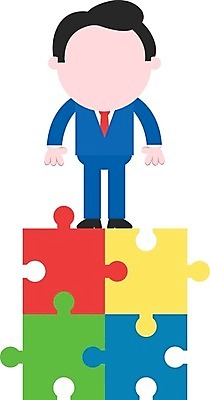 EPS 해외이미지 남자 일러스트 한명 서기 성인 비즈니스맨 퍼즐 성인남자한명만 해외202004 해외일러스트 1 비즈니스 모션 사람 직장인 남자한명만 성인남자만 파일형식 벡터