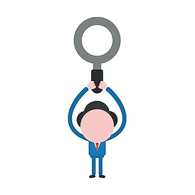 EPS 해외이미지 남자 일러스트 돋보기 한명 성인 공구 비즈니스맨 확대 분석 찾기 성인남자한명만 해외202004 해외일러스트 1 컨셉 비즈니스 모션 사람 도구 직장인 남자한명만 성인남자만 파일형식 벡터