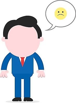 EPS 해외이미지 남자 말풍선 일러스트 한명 서기 성인 슬픔 비즈니스맨 걱정 이모티콘 부정적 성인남자한명만 해외202004 해외일러스트 1 감정 비즈니스 모션 사람 직장인 남자한명만 성인남자만 파일형식 벡터