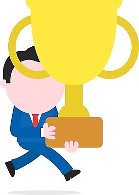 EPS 해외이미지 남자 일러스트 한명 성인 달리기 잡기 우승 비즈니스맨 트로피 명예 성인남자한명만 해외202004 해외일러스트 1 비즈니스 모션 사람 최고 직장인 상_우승 남자한명만 성인남자만 파일형식 벡터