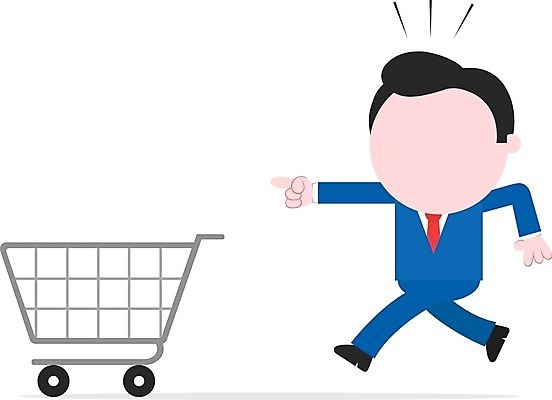 EPS 해외이미지 남자 일러스트 한명 성인 달리기 쇼핑카 가리킴 비즈니스맨 성인남자한명만 해외202004 해외일러스트 1 비즈니스 모션 사람 손짓 쇼핑 카트 직장인 남자한명만 성인남자만 파일형식 벡터