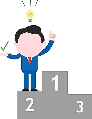 EPS 해외이미지 남자 일러스트 전구 한명 서기 성인 경쟁 축하 우승 비즈니스맨 목표 순위 대회 챔피언 성인남자한명만 해외202004 해외일러스트 1 컨셉 비즈니스 모션 사람 최고 직장인 남자한명만 성인남자만 파일형식 벡터