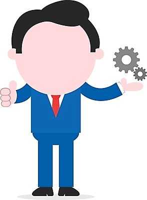 EPS 해외이미지 남자 산업 일러스트 한명 서기 손짓 성인 잡기 최고 비즈니스맨 톱니바퀴 성인남자한명만 해외202004 해외일러스트 1 비즈니스 모션 사람 직장인 남자한명만 성인남자만 파일형식 벡터