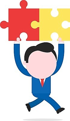 EPS 해외이미지 남자 일러스트 협력 함께함 한명 서기 들기 성인 달리기 잡기 비즈니스맨 퍼즐 성인남자한명만 해외202004 해외일러스트 1 컨셉 비즈니스 모션 사람 직장인 남자한명만 성인남자만 파일형식 벡터