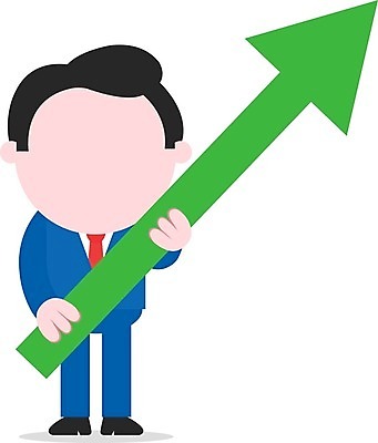 EPS 해외이미지 남자 화살표 일러스트 한명 서기 들기 성인 잡기 비즈니스맨 성인남자한명만 해외202004 해외일러스트 1 비즈니스 모션 사람 직장인 남자한명만 성인남자만 파일형식 벡터