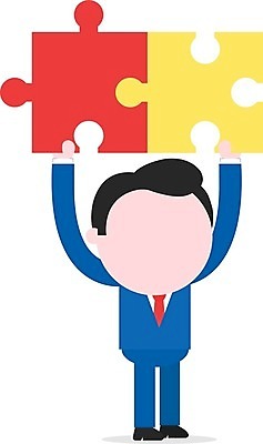 EPS 해외이미지 남자 일러스트 협력 함께함 한명 서기 들기 성인 잡기 비즈니스맨 퍼즐 성인남자한명만 해외202004 해외일러스트 1 컨셉 비즈니스 모션 사람 직장인 남자한명만 성인남자만 파일형식 벡터