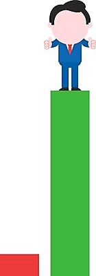 EPS 해외이미지 남자 일러스트 그래프 한명 손짓 성인 최고 비즈니스맨 성인남자한명만 해외202004 해외일러스트 1 비즈니스 모션 사람 직장인 남자한명만 성인남자만 파일형식 벡터