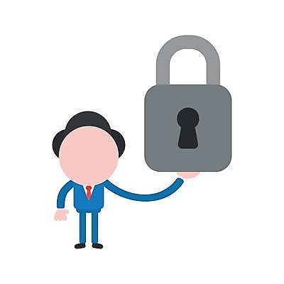 EPS 해외이미지 남자 일러스트 자물쇠 한명 들기 성인 비즈니스맨 보호 보안 성인남자한명만 해외202004 해외일러스트 1 컨셉 비즈니스 모션 안전 사람 직장인 남자한명만 성인남자만 파일형식 벡터
