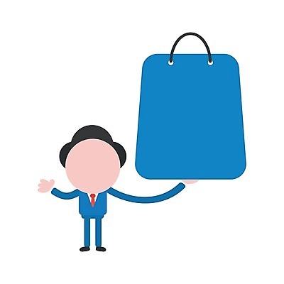 EPS 해외이미지 전신 캐릭터 남자 일러스트 한명 들기 성인 쇼핑백 손들기 비즈니스맨 성인남자한명만 해외202004 해외일러스트 일러캐릭터 1 가방 비즈니스 모션 사람 직장인 남자한명만 성인남자만 파일형식 벡터