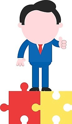 EPS 해외이미지 전신 캐릭터 남자 일러스트 한명 서기 성인 최고 비즈니스맨 퍼즐 퍼즐조각 성인남자한명만 해외202004 해외일러스트 일러캐릭터 1 조각 비즈니스 모션 사람 직장인 남자한명만 성인남자만 파일형식 벡터