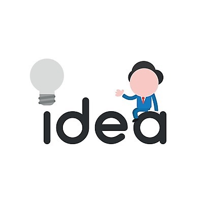 EPS 해외이미지 전신 캐릭터 남자 일러스트 전구 아이디어 한명 앉기 성인 비즈니스맨 해결 성인남자한명만 해외202004 해외일러스트 일러캐릭터 1 컨셉 비즈니스 모션 사람 직장인 남자한명만 성인남자만 파일형식 벡터