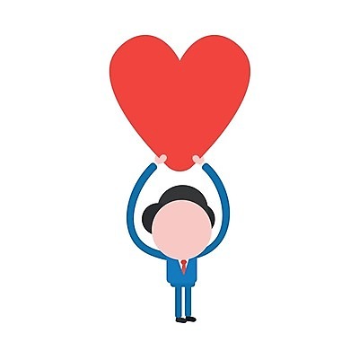 EPS 해외이미지 전신 캐릭터 남자 일러스트 한명 들기 성인 하트 비즈니스맨 성인남자한명만 해외202004 해외일러스트 일러캐릭터 모양 1 비즈니스 모션 사람 직장인 남자한명만 성인남자만 파일형식 벡터