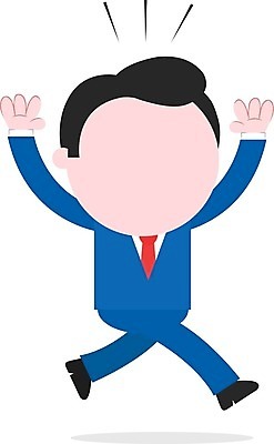 EPS 해외이미지 전신 캐릭터 남자 컨셉 일러스트 한명 성인 달리기 만세 비즈니스맨 성인남자한명만 해외202004 해외일러스트 일러캐릭터 1 비즈니스 모션 사람 직장인 남자한명만 성인남자만 파일형식 벡터