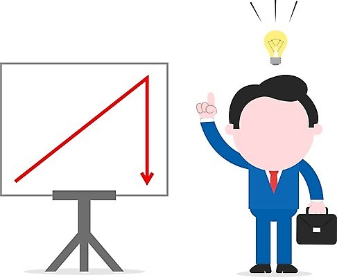 EPS 해외이미지 전신 캐릭터 남자 화살표 일러스트 전구 아이디어 한명 서기 손짓 성인 비즈니스맨 하락 해결 차트보드 성인남자한명만 해외202004 해외일러스트 일러캐릭터 1 컨셉 비즈니스 모션 사람 직장인 남자한명만 성인남자만 파일형식 벡터