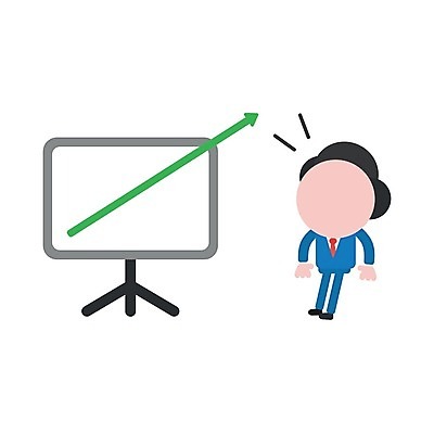 EPS 해외이미지 전신 캐릭터 남자 화살표 일러스트 한명 성인 성장 비즈니스맨 상승 차트보드 성인남자한명만 해외202004 해외일러스트 일러캐릭터 1 컨셉 비즈니스 사람 직장인 남자한명만 성인남자만 파일형식 벡터