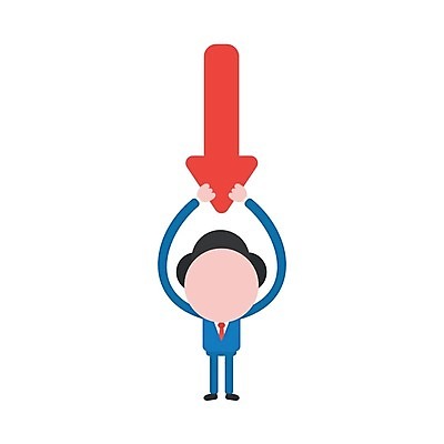 EPS 해외이미지 전신 캐릭터 남자 화살표 일러스트 한명 들기 성인 비즈니스맨 하락 성인남자한명만 해외202004 해외일러스트 일러캐릭터 1 컨셉 비즈니스 모션 사람 직장인 남자한명만 성인남자만 파일형식 벡터