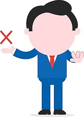 EPS 해외이미지 전신 캐릭터 남자 일러스트 한명 서기 성인 금지 비즈니스맨 X 거절 아니오 그만 부정적 성인남자한명만 해외202004 해외일러스트 일러캐릭터 1 알파벳 감정 컨셉 비즈니스 모션 사람 직장인 남자한명만 성인남자만 파일형식 벡터