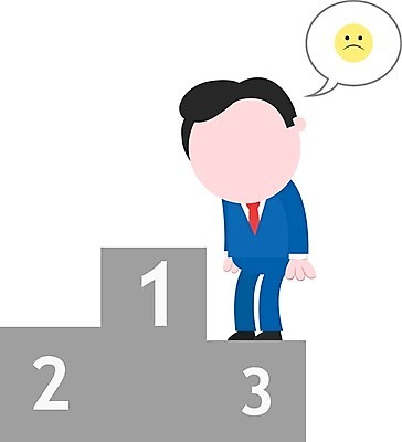 EPS 해외이미지 전신 캐릭터 남자 말풍선 일러스트 한명 서기 성인 경쟁 비즈니스맨 불만 3위 성인남자한명만 해외202004 해외일러스트 일러캐릭터 1 감정 컨셉 비즈니스 모션 사람 직장인 남자한명만 성인남자만 파일형식 벡터