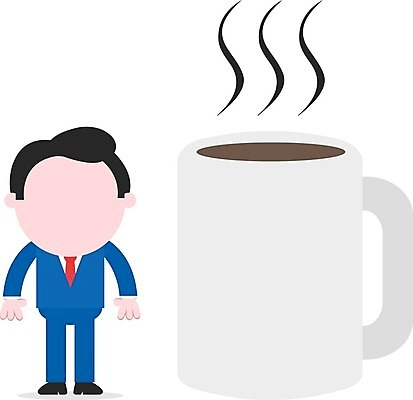 EPS 해외이미지 전신 캐릭터 남자 커피 일러스트 휴식 한명 서기 성인 머그컵 비즈니스맨 뜨거움 성인남자한명만 해외202004 해외일러스트 일러캐릭터 1 음료 컨셉 비즈니스 모션 사람 컵 직장인 남자한명만 성인남자만 파일형식 벡터