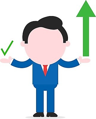 EPS 해외이미지 전신 캐릭터 남자 화살표 일러스트 한명 서기 성인 비즈니스맨 체크표시 상승 성인남자한명만 해외202004 해외일러스트 일러캐릭터 1 컨셉 비즈니스 모션 사람 직장인 확인 남자한명만 성인남자만 파일형식 벡터