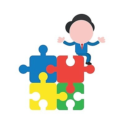 EPS 해외이미지 전신 캐릭터 남자 일러스트 한명 앉기 성인 비즈니스맨 퍼즐 퍼즐조각 성인남자한명만 해외202004 해외일러스트 일러캐릭터 1 조각 비즈니스 모션 사람 직장인 남자한명만 성인남자만 파일형식 벡터