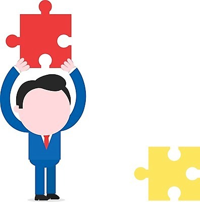 EPS 해외이미지 전신 캐릭터 남자 일러스트 한명 서기 들기 성인 비즈니스맨 퍼즐 퍼즐조각 성인남자한명만 해외202004 해외일러스트 일러캐릭터 1 조각 비즈니스 모션 사람 직장인 남자한명만 성인남자만 파일형식 벡터