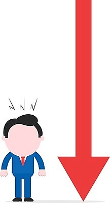 EPS 해외이미지 전신 캐릭터 남자 화살표 일러스트 한명 서기 성인 분노 비즈니스맨 하락 부정적 성인남자한명만 해외202004 해외일러스트 일러캐릭터 1 감정 컨셉 비즈니스 모션 사람 직장인 남자한명만 성인남자만 파일형식 벡터