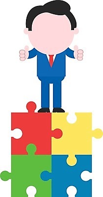 EPS 해외이미지 전신 캐릭터 남자 일러스트 한명 서기 성인 최고 비즈니스맨 퍼즐 퍼즐조각 성인남자한명만 해외202004 해외일러스트 일러캐릭터 1 조각 비즈니스 모션 사람 직장인 남자한명만 성인남자만 파일형식 벡터