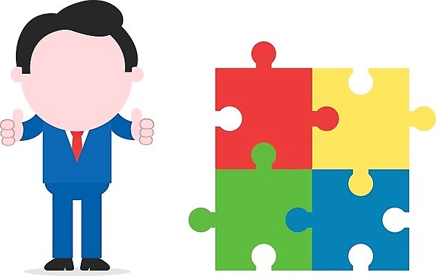 EPS 해외이미지 전신 캐릭터 남자 일러스트 한명 서기 성인 최고 비즈니스맨 퍼즐 퍼즐조각 성인남자한명만 해외202004 해외일러스트 일러캐릭터 1 조각 비즈니스 모션 사람 직장인 남자한명만 성인남자만 파일형식 벡터