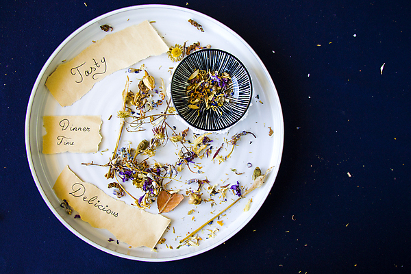 포토 JPG 해외이미지 그릇 종이 텍스트 검은배경 건조 쟁반 사람없음 하이앵글 성장 찻잎 허브차 맛있는 해외포토 식기 뷰포인트 백그라운드 차_음료 검은색 파일형식