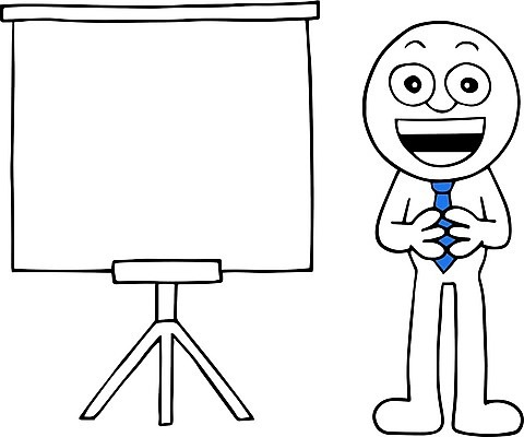 EPS 해외이미지 남자 행복 일러스트 비즈니스 넥타이 한명 웃음 스크린 비즈니스맨 발표 비즈니스캐릭터 남자한명만 해외202004 해외일러스트 일러캐릭터 캐릭터 1 잡화 감정 표정 사람 직장인 남자만 파일형식 벡터