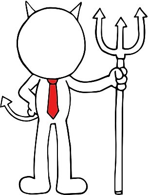 EPS 해외이미지 남자 허리손 일러스트 비즈니스 넥타이 뿔 한명 서기 잡기 비즈니스맨 악마 비즈니스캐릭터 삼지창 남자한명만 해외202004 해외일러스트 일러캐릭터 캐릭터 1 잡화 창 포즈 모션 사람 직장인 남자만 파일형식 벡터