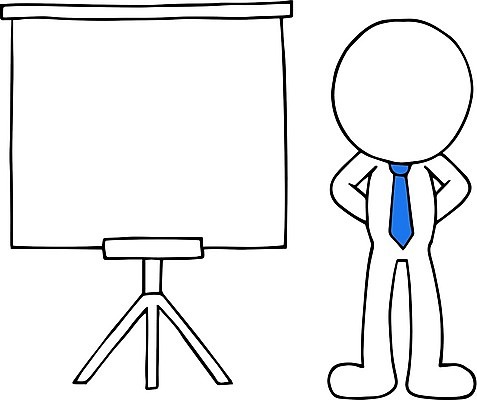 EPS 해외이미지 남자 일러스트 비즈니스 넥타이 한명 스크린 비즈니스맨 발표 비즈니스캐릭터 뒷짐 남자한명만 해외202004 해외일러스트 일러캐릭터 캐릭터 1 잡화 모션 사람 직장인 남자만 파일형식 벡터