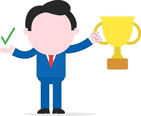 EPS 해외이미지 남자 일러스트 비즈니스 성공 한명 들기 성인 축하 잡기 우승 비즈니스맨 트로피 비즈니스캐릭터 체크표시 챔피언 성인남자한명만 해외202004 해외일러스트 일러캐릭터 캐릭터 1 컨셉 모션 사람 최고 직장인 상_우승 확인 남자한명만 성인남자만 파일형식 벡터