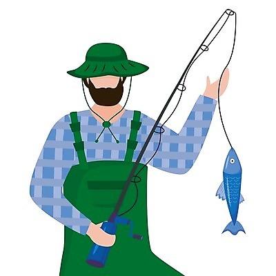 EPS 해외이미지 남자 일러스트 낚시 어류 한명 들기 상반신 성인 취미 낚싯대 싱글라이프 성인남자한명만 해외일러스트 1 라이프스타일 모션 레저 사람 수중동물 낚시용품 남자한명만 성인남자만 파일형식 벡터